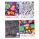 Notebook in a cage 24 sheets, 4 types of mix, cover covering cardboard, Avengers
