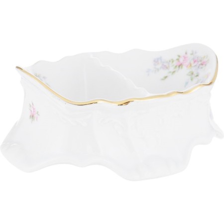 Double Bernadotte Solonka, decor "Wild rose, gold laying", 13 cm