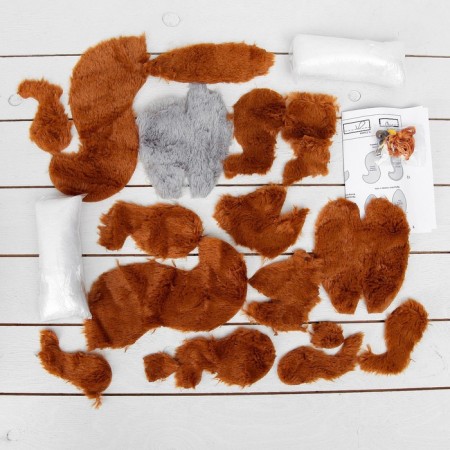 Set for creating a toy from Plush "Squirrel" + Needle, Instructions-1