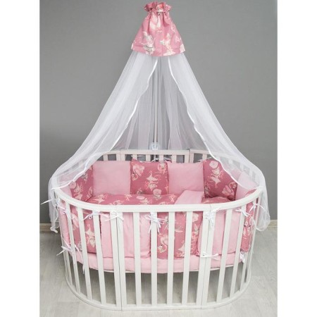The side in the crib is 12 objects, the color is pink-2