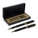 Gift Handles Calligrata "Empire", 2 pieces: capillary, ball rotary, in the leatherette case, black