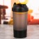 Sports shaker with a bowl for protein black, 500 ml