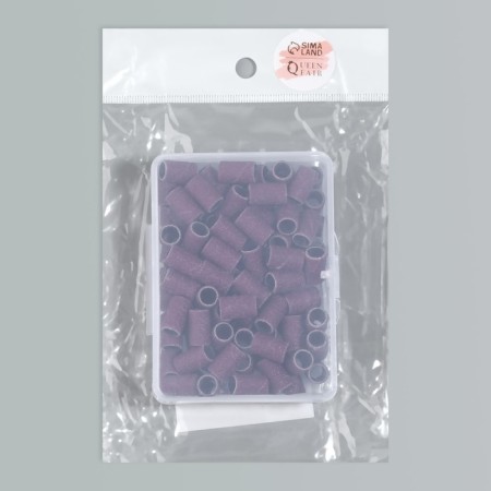 Pedicure nozzles, 100 pcs, abrasiveness 120, in case-4