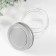 Bank for suppositories glass with a “rounded” lid is a transparent 100 ml 7x7x5.5 cm