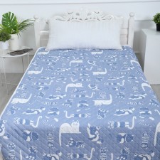 Cover Koshkin House 150x210cm, dark blue, calico 120g/m, HL 100%