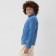 Jumper children's minku color gray-blue, height 134 cm