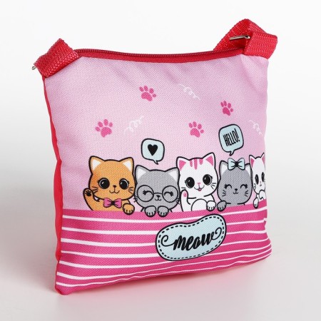 Gift set for the girl "kittens", bag, notebook-4