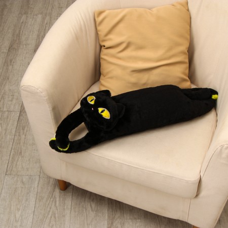 Soft toy "cat", 70 cm, black color-3