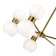 Ceiling EVOLUCE lamp. Sle1138-302-10. Thonet. 10x60 watts, E27, 73x73x47.8 cm, brass color