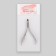 Manicure nippers for cuticle, 9.5 cm, blade length - 9 mm, silver color