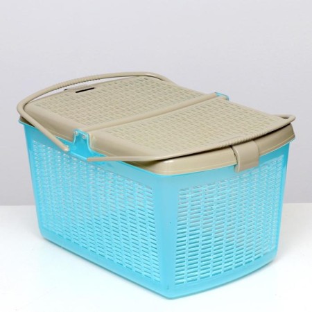 Basket 47x36x27.5 cm, turquoise-2