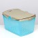 Basket 47x36x27.5 cm, turquoise