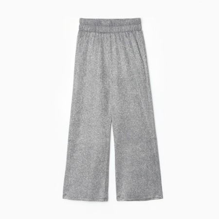 Elegant pants for girls KAFTAN Size 32 (110-116 cm), silver-4