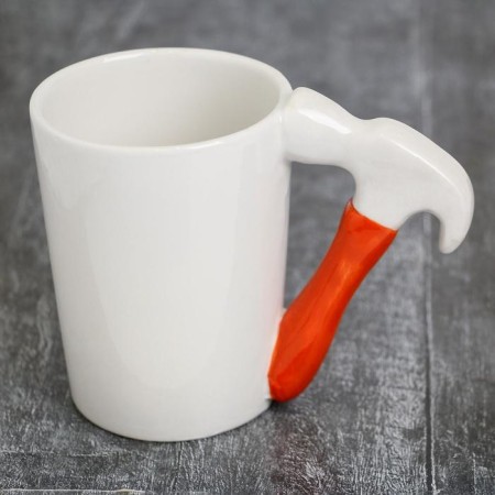 Ceramic mug “Dad can do anything”, 400 ml, white color-3