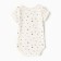 Body baby with short sleeve, white color/stars, height 68
