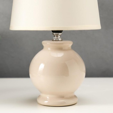 Table lamp 16144/1BG E14 40W Beige 17.5x17.5x27 cm Risalux-3