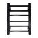 Electric towel "Sanprise" Contour P6, 400x600 mm, universal, black