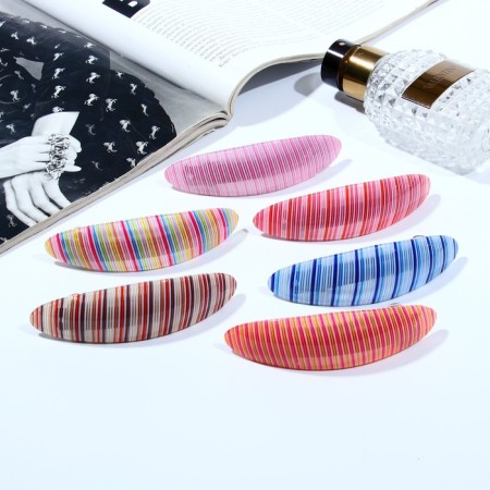 Hair hair clip "Adele" strip style, 10 cm, mix-1