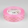Republic tape with embossing “Peas”, 25 mm, 23 ± 1 m, pink color No. 004