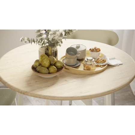 Dining table "Medison", 800 × 800 × 720 mm, support metal, color of the oak sanremo-1