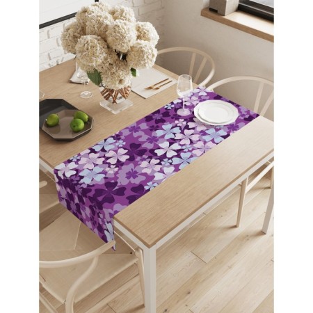 The path on the table "Bright Lilac", Oxford, size 40x145 cm