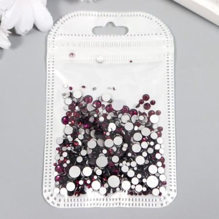 Decor for creativity Glass "Rhubates truncated cone. Dark purple" d = 1.5-6.5mm nr 1000 pcs 745952-2