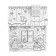 House coloring 3 in 1 "Visiting Santa Claus"