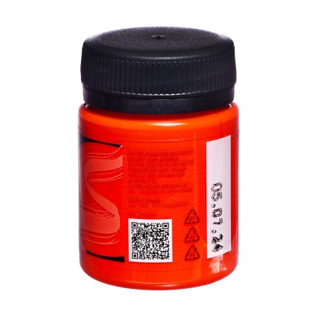 Fabric paint, bank 50 ml, ZHK Decola, orange 4128315, (water -based acrylic)-3