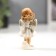 Polystone souvenir "Angel-girl with puffy cheeks with a book/rose" mix 9x3.5x3.5 cm