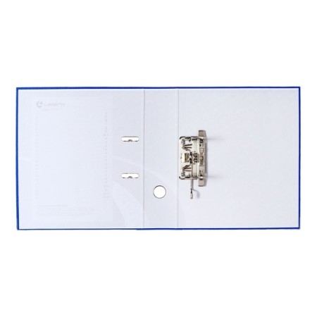 A4, 75 mm registrar, calligrata, PVC, embossing "Len", metal edging, pocket for a spine, collected, blue, mix-5