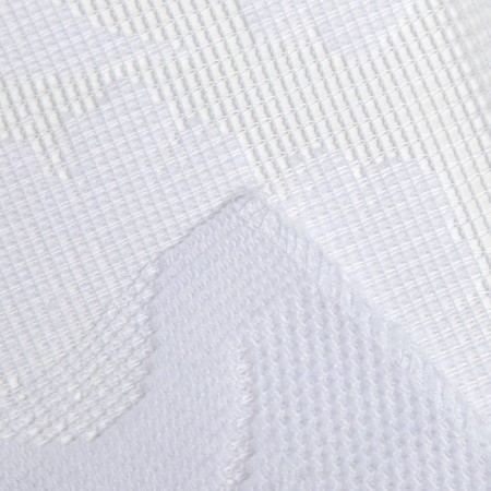 Tulle to the kitchen without curtain tape, 70 x 145 cm, white color, 100% polyester-4