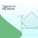 Decorative fence, 90 × 500 cm, 5 sections, metal, green, "rhombus"