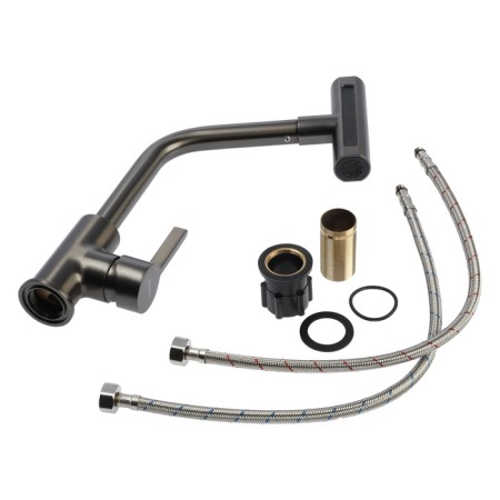 Accoona A4890ST-9 kitchen mixer, multifunctional, brass, weapon steel color-9