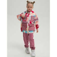 Vetrovka for girls, height 110 cm, pink color
