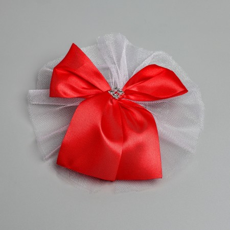 Set on the car "Guest" tape angle on the hood, 4 bows on pens, red-2