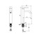 Bronze de Luxe Scandi 1452W sink mixer, single -leaf, pour 134 mm, white