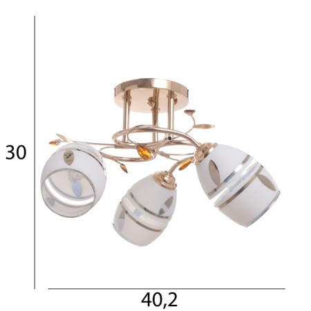 Boni chandelier 3x40W E27 Gold Model: 2638718-4