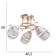 Boni chandelier 3x40W E27 Gold Model: 2638718