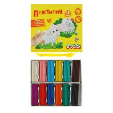 Plasticine 12 colors 180 g 