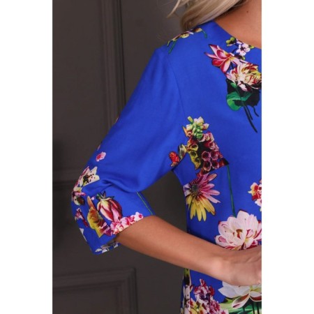 Women's tunic, size 46, blue color-9