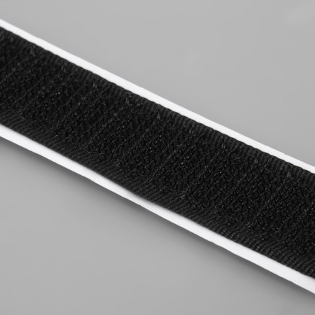Velcro "hook", on a glue base, 20 mm × 25 ± 1 m, black color-2