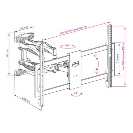 Kromax Atlantis-35 New Black 22 22 "-65" Max.50kg Nastennaya, 10047-1