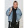 Women's jacket, size 52, blue color