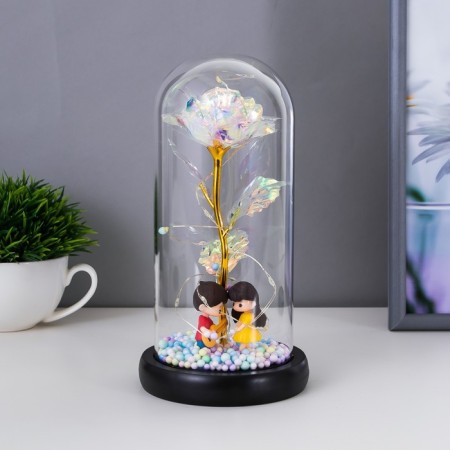 Nightlight "Romance" LED from batteries 3haaa 11x11x21.5 cm Risalux