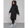 Coat insulated winter female, size 50, black color