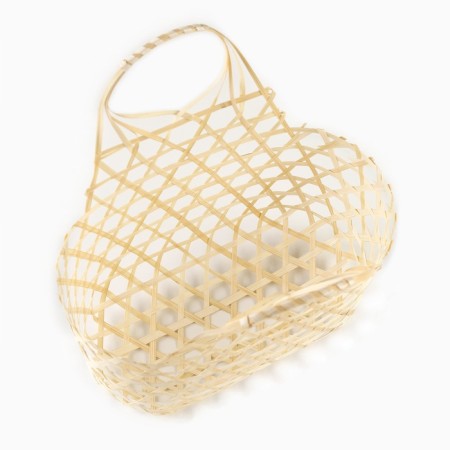 Wicker basket, 25x12x12/24 cm, bamboo-2