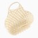 Wicker basket, 25x12x12/24 cm, bamboo