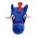 Soft toy "Horse-horseman", on a stick, mix, blue color