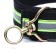 The collar of the four-layer reflective with a swivel 71 x 5 cm, Osh 55-65 cm, black