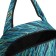 Road bag with a zipper, a suitcase holder, turquoise color